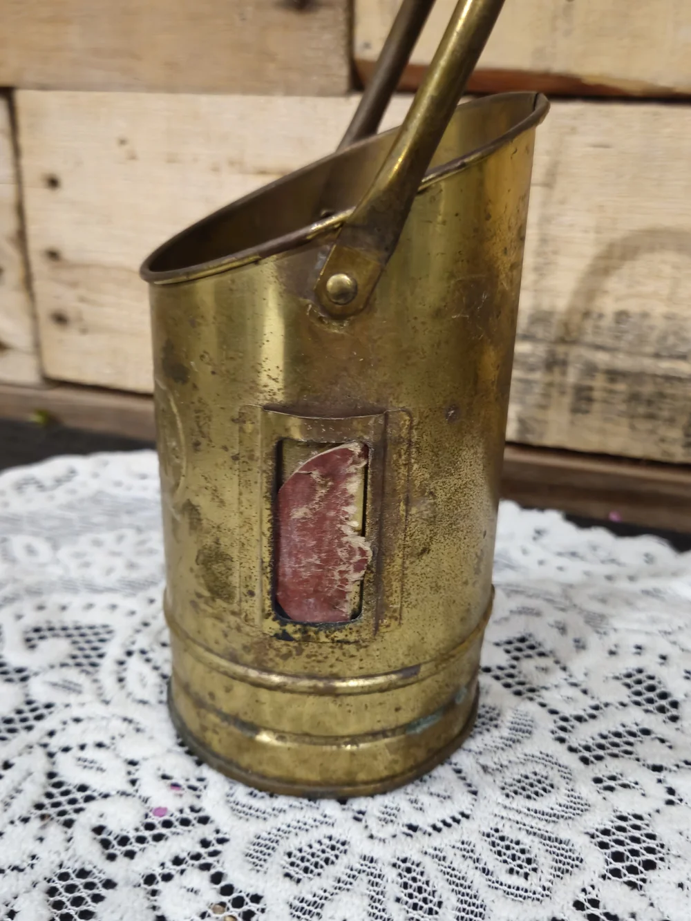 Brass Matchstick Holder-Vintage